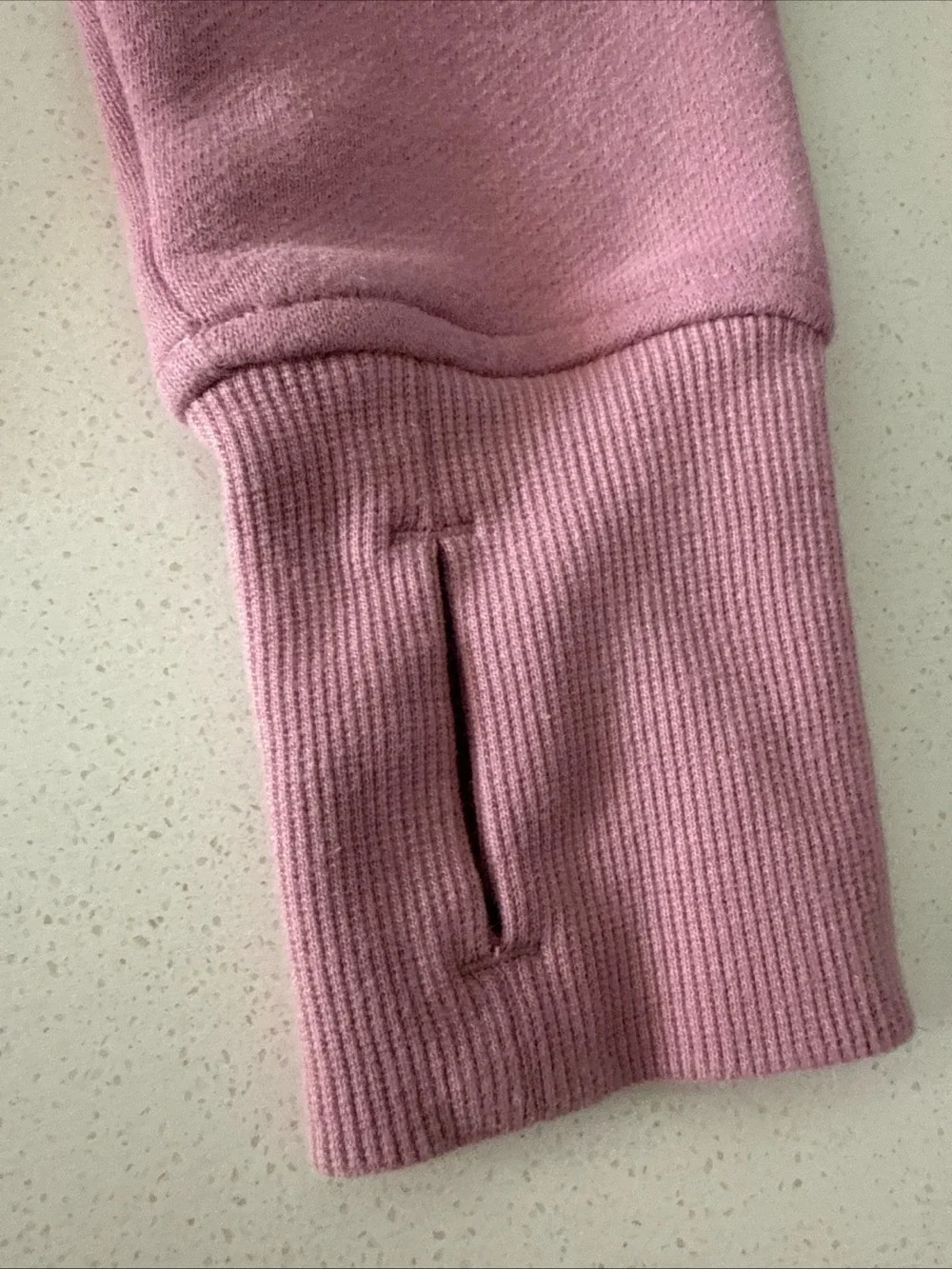 Lululemon Scuba Full Zip Hoodie Size 2 Powder Pink Cotton Jacket Pockets
